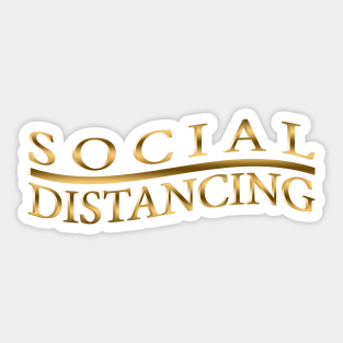 Social Distancing 11 Sticker